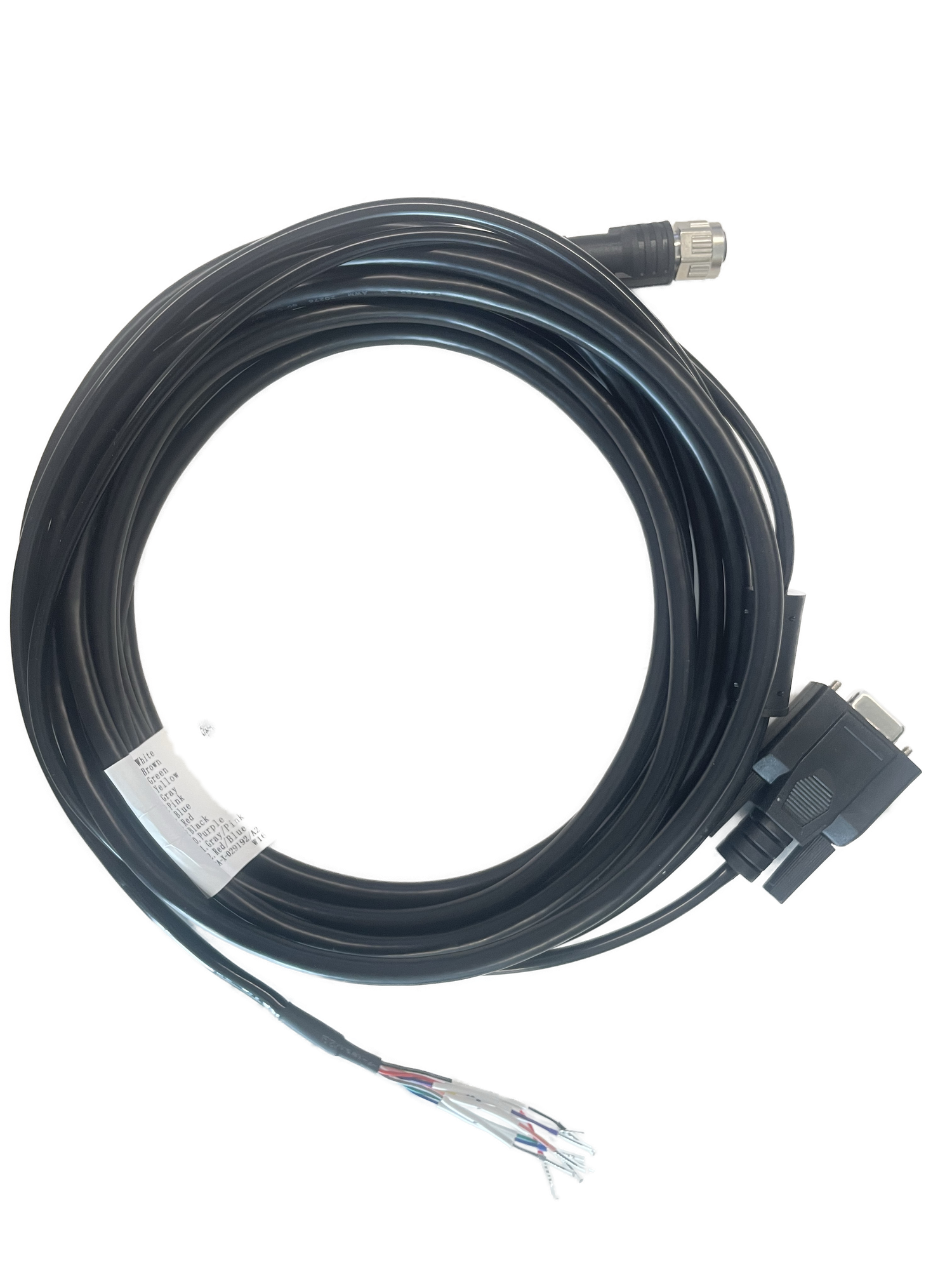 Power SupplyCables, M12Acode12pin female to DB9 female open,7 m, static scene 