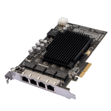 4-port GigE Frame Grabber, PoE
