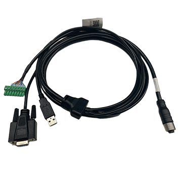 Integrated line U-port static, 2 meters, 17pin to open/U2/DB9