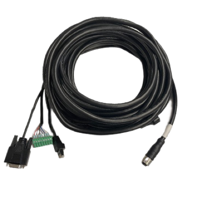 Integrated wire mesh port high flexible, 3 meters, 17pin to open/RJ45/DB9