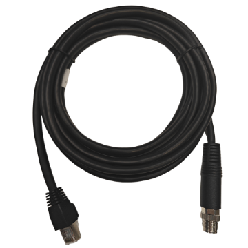 Standard 3rd generation Industrial Cameras Gigabit network cable, M12 X-code aviation plug to RJ45, 3 meters, waterproof type, static application

